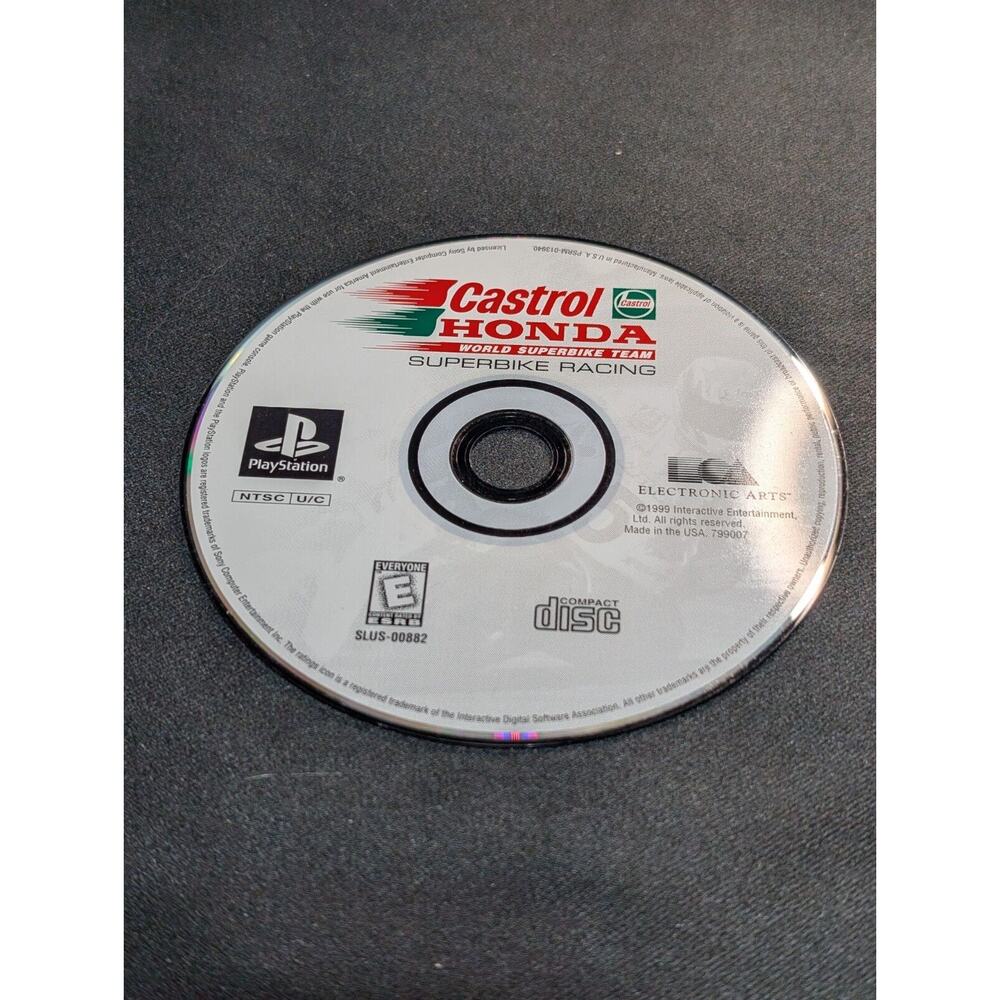 Castrol Honda Superbike Racing PlayStation 1 PS1 Disc Only